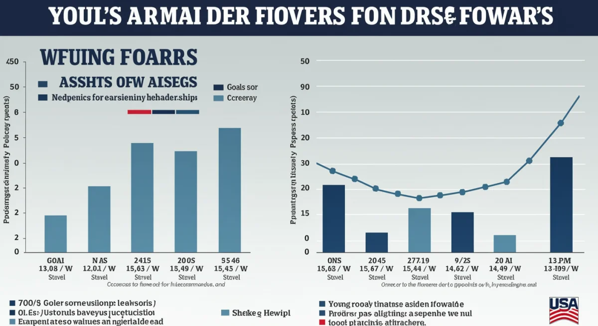 Performance metrics comparison for young American forwards under different coaching philosophies.