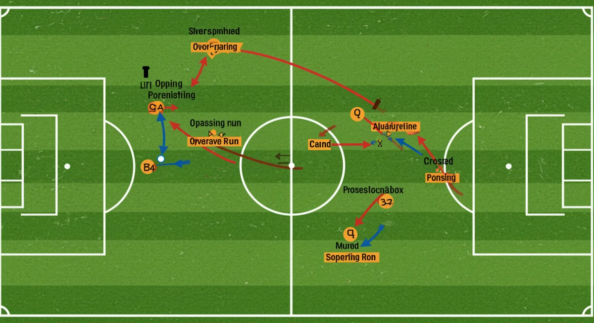 Tactical diagram showing modern fullback offensive movements