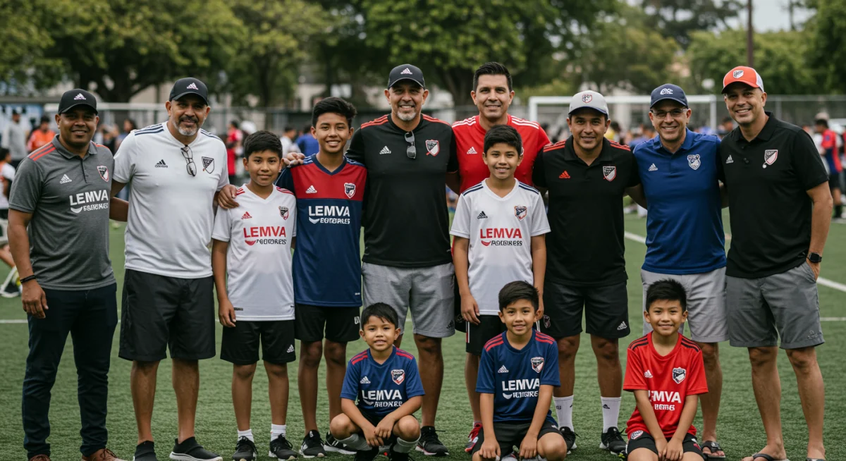 Diverse group of MLS fans participating in a community outreach event, strengthening club-community ties.