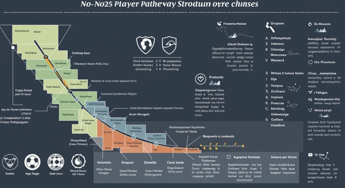 Infographic showing new 2025 US youth soccer player pathway