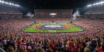 US Soccer Chants 2025: An Insider's Guide to Stadium Roars Electrifying US soccer stadium crowd singing chants under bright lights
